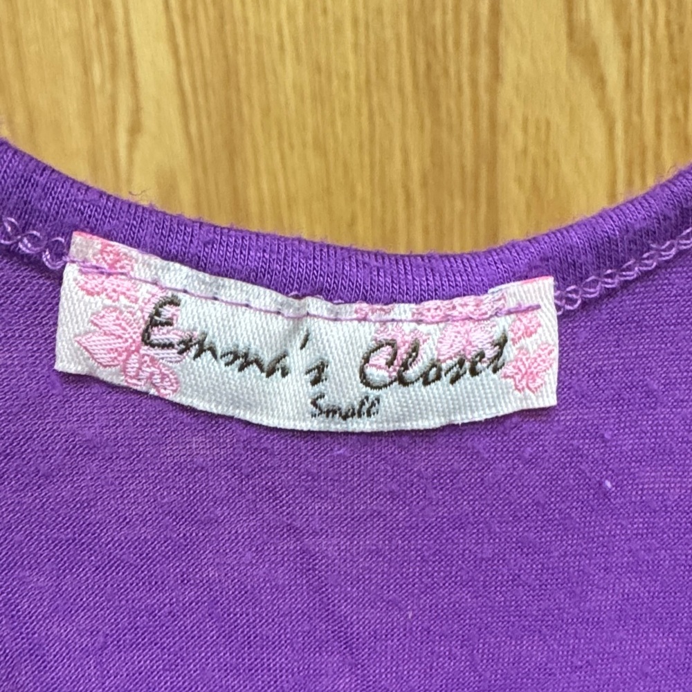 Purple Sleeveless Dress - Picture 4 of 5